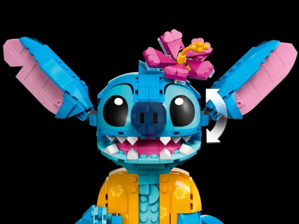 Juguete construible para niños y fans de Stitch 43249
Gracioso personaje de Lilo & Stitch
Tiene una camisa hawaiana, una flor y un helado de helado.
730piezas - Imagen 4