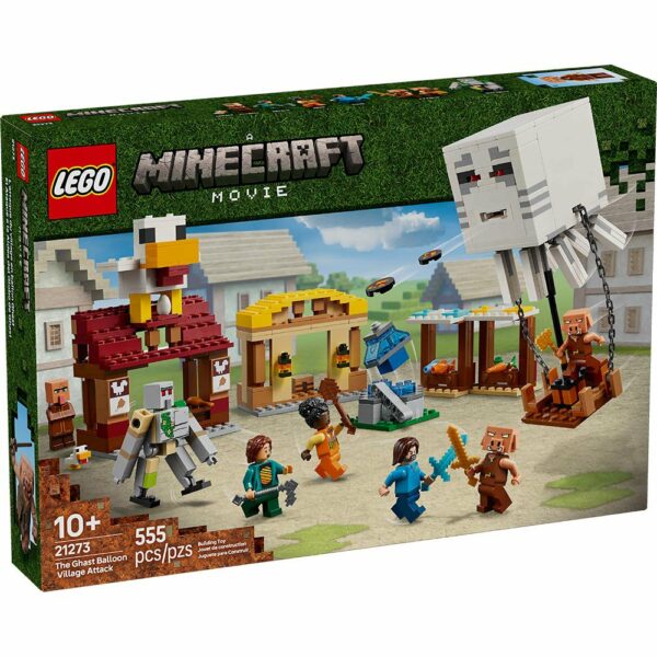 El Ataque a la Aldea del Globo de Ghast 21273
Lego Minecraft 555 piezas - Imagen 2