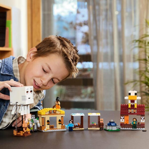 El Ataque a la Aldea del Globo de Ghast 21273
Lego Minecraft 555 piezas - Imagen 12