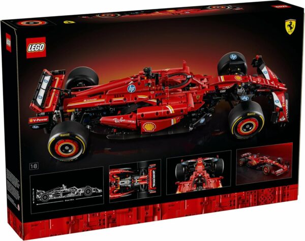 LEGO Technic Auto Ferrari SF-24 F1 Kit de Modelo para Adultos, construye tu Propio vehículo de Carreras, Set Ideal como Regalo para Aficionados a la Fórmula Uno 42207 - Imagen 3