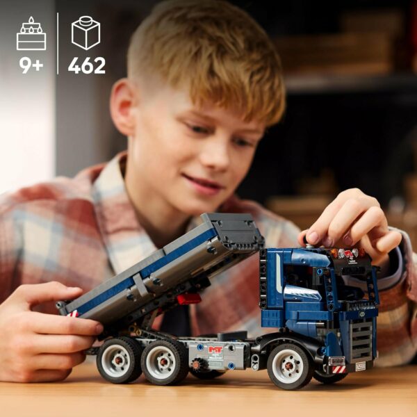 LEGO Technic Camión de Volteo Set de Juguete Infantil, vehículo de construcción Azul, Regalo de cumpleaños para niños y niñas de 9 años o más, Kit de construcción 42203 - Imagen 6