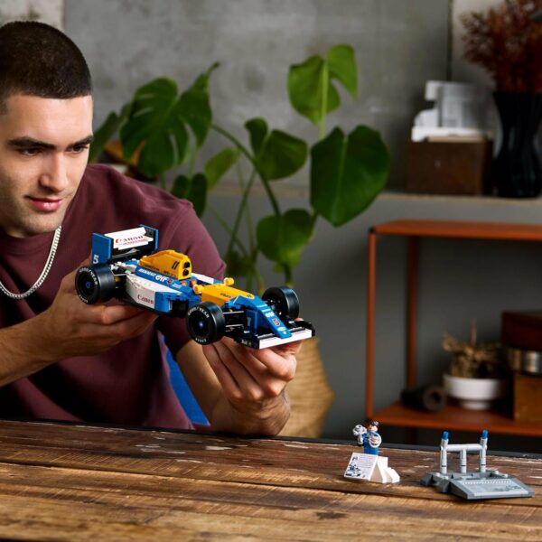 LEGO Icons Williams Racing FW14B y Nigel Mansell Kit de Modelo de Auto de F1 para Decorar, Set de construcción para Adultos, Idea de Regalo de cumpleaños para Fans 10353 - Imagen 2
