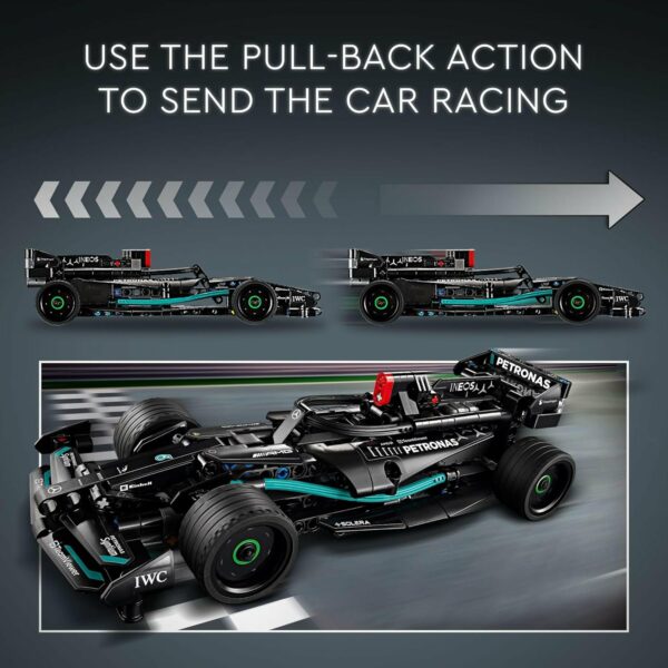LEGO® Technic™ Mercedes-AMG F1 W14 E Performance Pull-Back; carritos de Juguete para armar un Carro de fórmula uno y para los Amantes de los Autos a Escala y Las Carreras a Toda Velocidad 42165 - Imagen 2