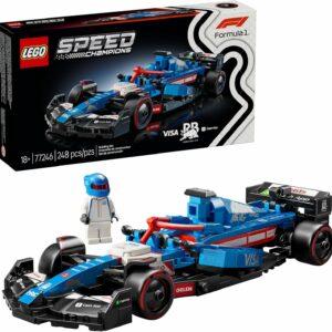 LEGO Speed Champions Auto de Carreras Visa Cash App RB VCARB 01 F1 Kit de vehículo para Adultos con 1 minifigura de un piloto, Modelo construible, Regalo Coleccionable 77246
