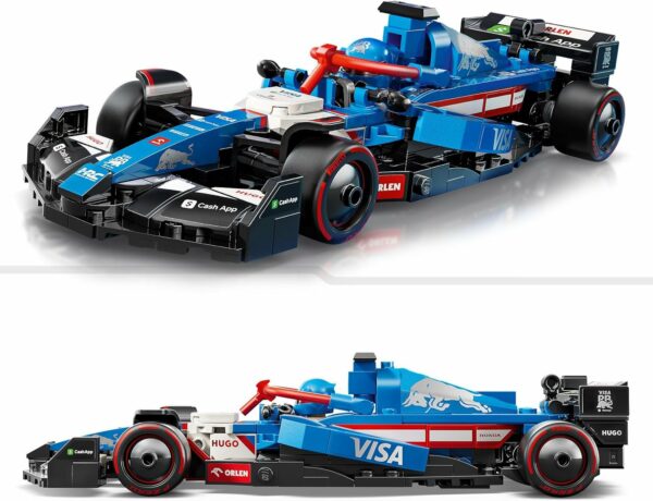 LEGO Speed Champions Auto de Carreras Visa Cash App RB VCARB 01 F1 Kit de vehículo para Adultos con 1 minifigura de un piloto, Modelo construible, Regalo Coleccionable 77246 - Imagen 4