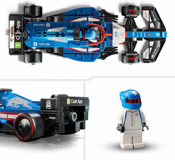 LEGO Speed Champions Auto de Carreras Visa Cash App RB VCARB 01 F1 Kit de vehículo para Adultos con 1 minifigura de un piloto, Modelo construible, Regalo Coleccionable 77246 - Imagen 3