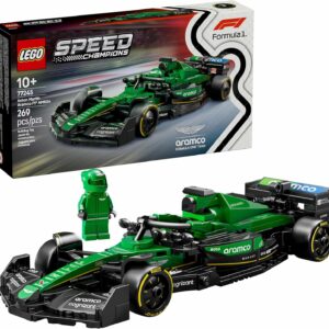 LEGO Speed Champions Auto de Carreras Aston Martin Aramco F1 AMR24 Set con vehículo, Modelo construible, Juego con 1 minifigura, Regalo Coleccionable para niños y niñas 77245