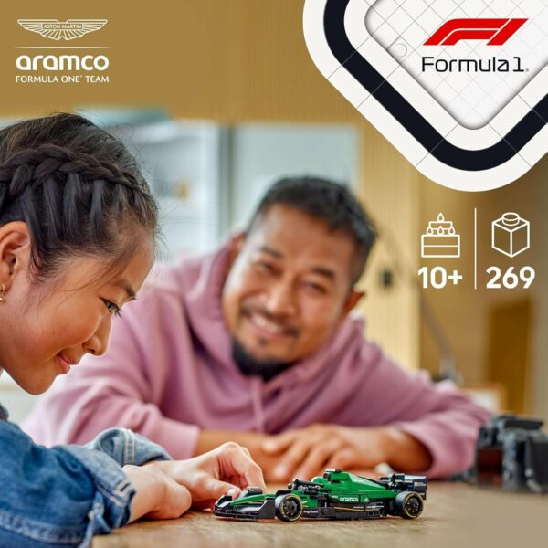 LEGO Speed Champions Auto de Carreras Aston Martin Aramco F1 AMR24 Set con vehículo, Modelo construible, Juego con 1 minifigura, Regalo Coleccionable para niños y niñas 77245 - Imagen 3