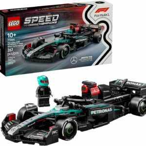 LEGO Speed Champions Auto de Carreras Mercedes-AMG F1 W15 Vehículo de Juguete, Set con 1 minifigura de piloto, Modelo construible, Regalo Coleccionable para niños y niñas 77244