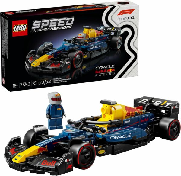 LEGO Speed Champions Auto de Carreras Oracle Red Bull Racing RB20 F1 Vehículo para Adultos, Set con 1 minifigura de un piloto, Modelo construible y Regalo Coleccionable 77243
