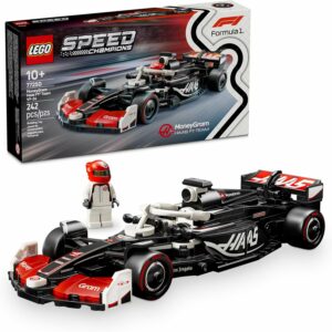 LEGO Speed Champions Auto de Carreras MoneyGram Haas F1 Team VF-24 Vehículo de Juguete con 1 minifigura, Modelo construible, Regalo Coleccionable para niños y niñas 77250