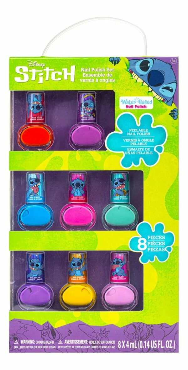 Set De Esmaltes De Uñas Townley Girl Disney Stitch, 8 Unidad - Imagen 2