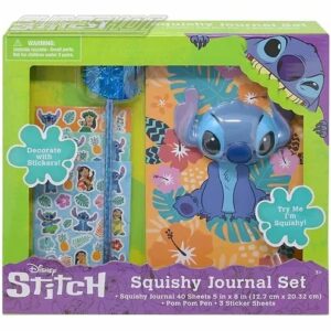 Set Escolar Libretas/carpeta Y Accesorios De Stitch