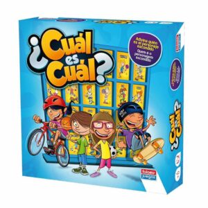 ¿Cuál es Cuál?
Adivina quién es el personaje escondido

Averigua el personaje que esconde tu compañero: Elige a uno de los personajes de la lámina y contesta con un “SÍ” o un “NO” a las preguntas de tu adversario sobre el personaje y viceversa. Ve descartando personajes haciendo descender el pivote rojo situado en la parte superior de la casilla. El ganador será el jugador que primero adivine cuál es el personaje de su adversario.