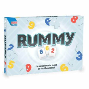 Rummy Junior
Un emocionante juego de rapidez mental

Rummy, un emocionante juego de rapidez mental. Entretenido juego en el que cada jugador debe tratar de combinar sus fichas en grupos de tres o más para conseguir 100 puntos lo antes posible.