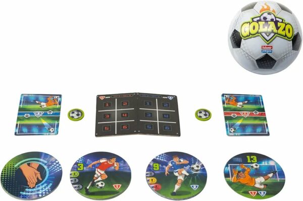 Falomir - GOLAZO | Estrategia y Acción en el Campo de Juego | Juego de Cartas de Fútbol | para 2 Jugadores (6+ Años)