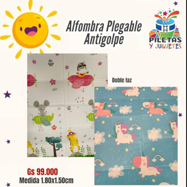 Alfombra plegable doble faz