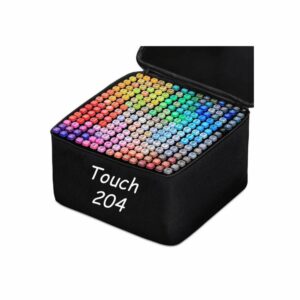 Estuche de colores doble punta 204 piezas