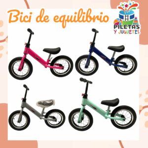 BICI DE EQUILIBRIO CON RUEDA DE GOMA 😍
