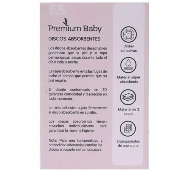 PACK DE 50 DISCOS ABSORBENTES PREMIUM BABY - Imagen 2