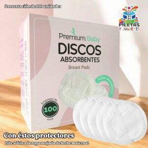 PACK DE 100 DISCOS ABSORBENTES PREMIUM BABY