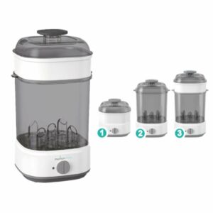 Mini Esterilizador Eléctrico Premium Baby 3 en 1