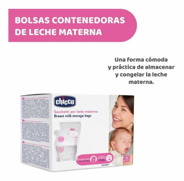 Chicco Bolsas Contenedoras De Leche Materna Chicco - Imagen 2