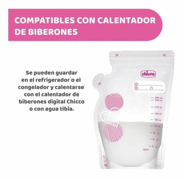Chicco Bolsas Contenedoras De Leche Materna Chicco - Imagen 5