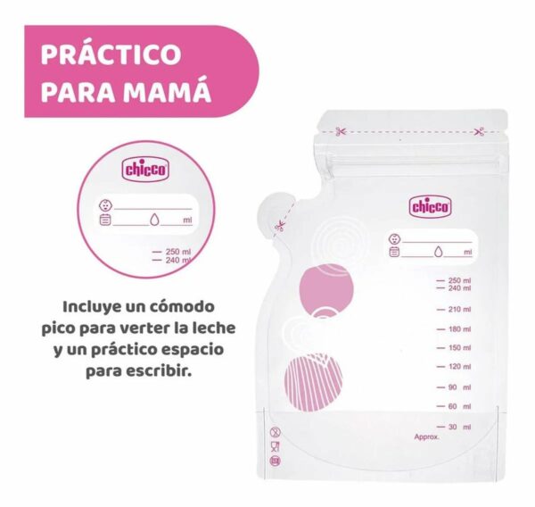 Chicco Bolsas Contenedoras De Leche Materna Chicco - Imagen 4