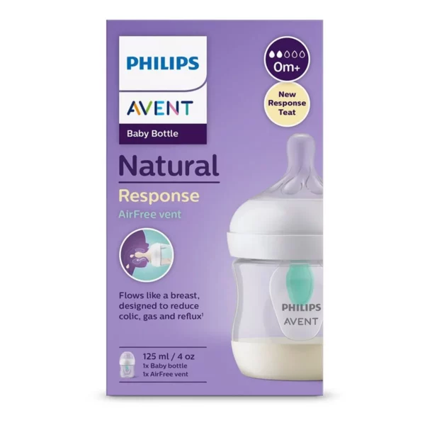 Biberón Natural Response Transparente 125ml - Imagen 2