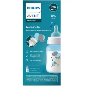 Biberón Avent Anti-Cólico Azul 1m+
