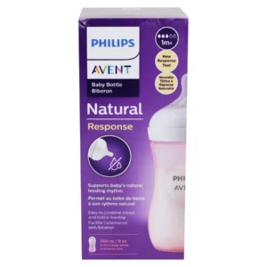 Biberón Natural Response Rosa 240ml