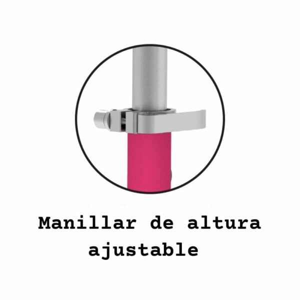 Monopatín Skatenet Led Ajustable Rosa - Imagen 2