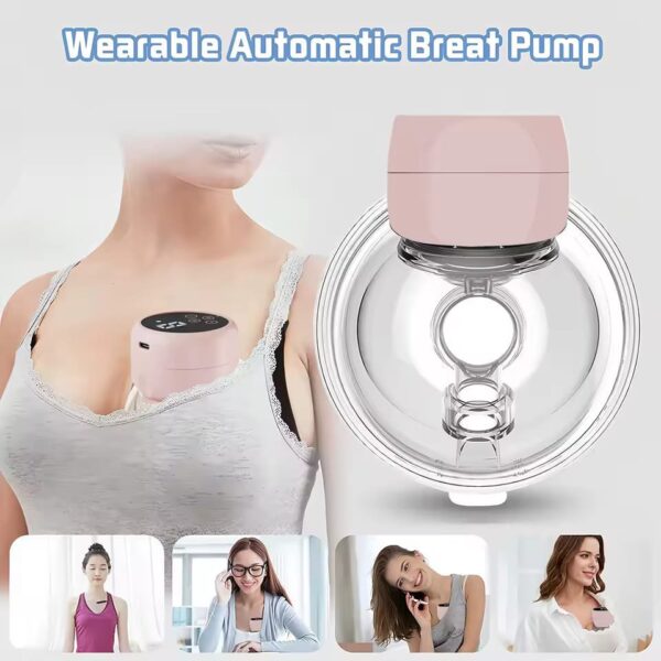 Extractor de leche portátil, manos libres, extractor de leche portátil eléctrico, recolector de leche para amamantar sin BPA
