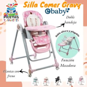 SILLA DE COMER MECEDORA GRAVY 
con función de mecedora