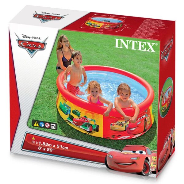 Intex 28103NP - Piscina Hinchable Cars 183 x 51 cm, 886 litros - Imagen 2