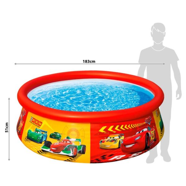 Intex 28103NP - Piscina Hinchable Cars 183 x 51 cm, 886 litros - Imagen 4