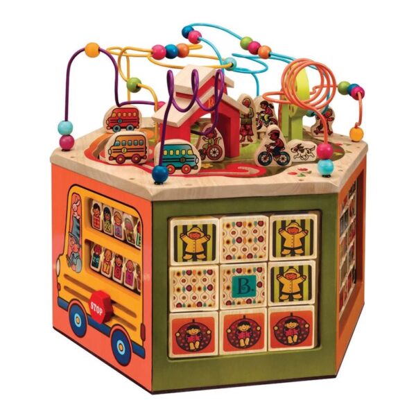 B. Toys Youniversity Mega Cubo de Actividades Gigante de Madera 12M+ - Imagen 5