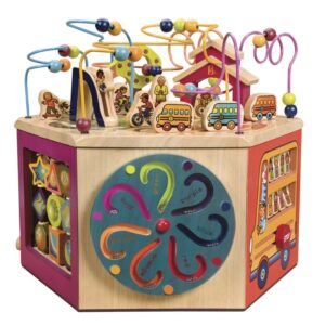 B. Toys Youniversity Mega Cubo de Actividades Gigante de Madera 12M+