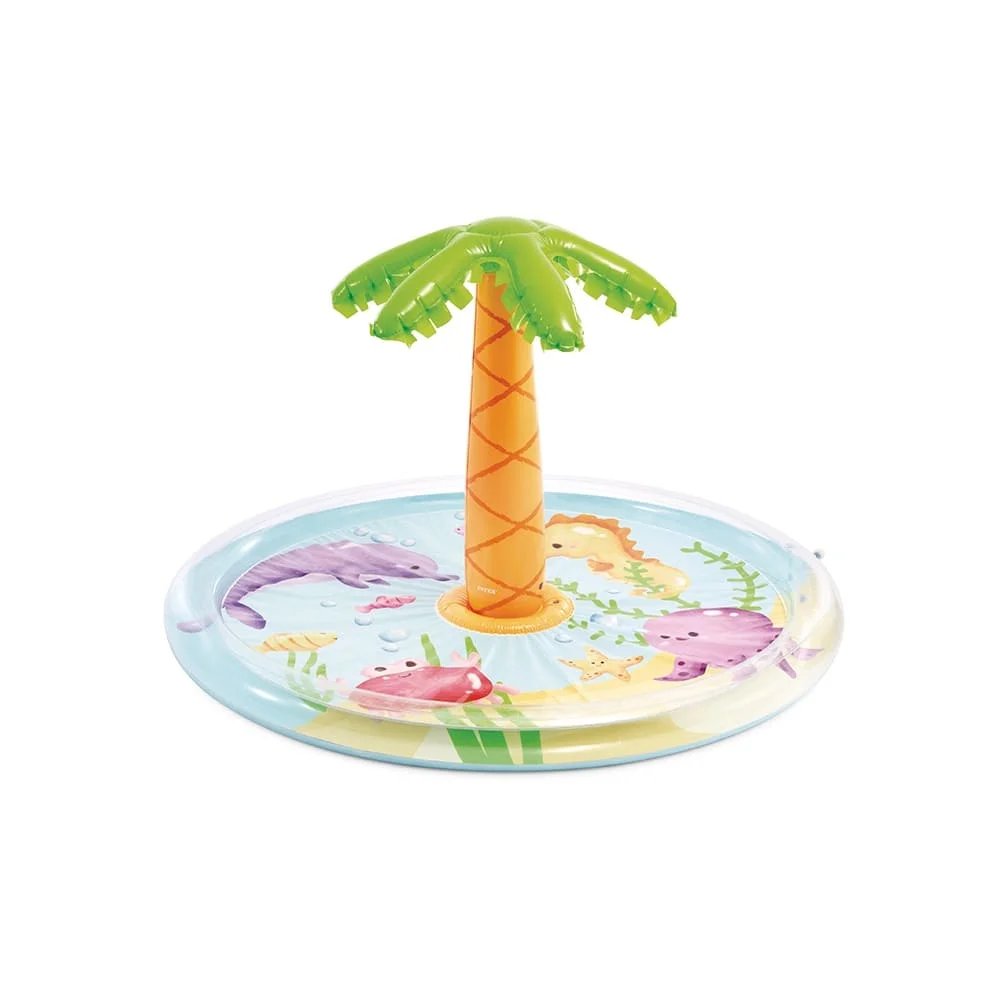 Piscina Infantil Intex Inflable 166L Isla con Palmera - Imagen 2