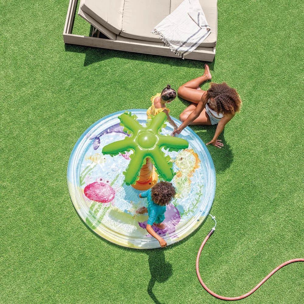 Piscina Infantil Intex Inflable 166L Isla con Palmera - Imagen 5