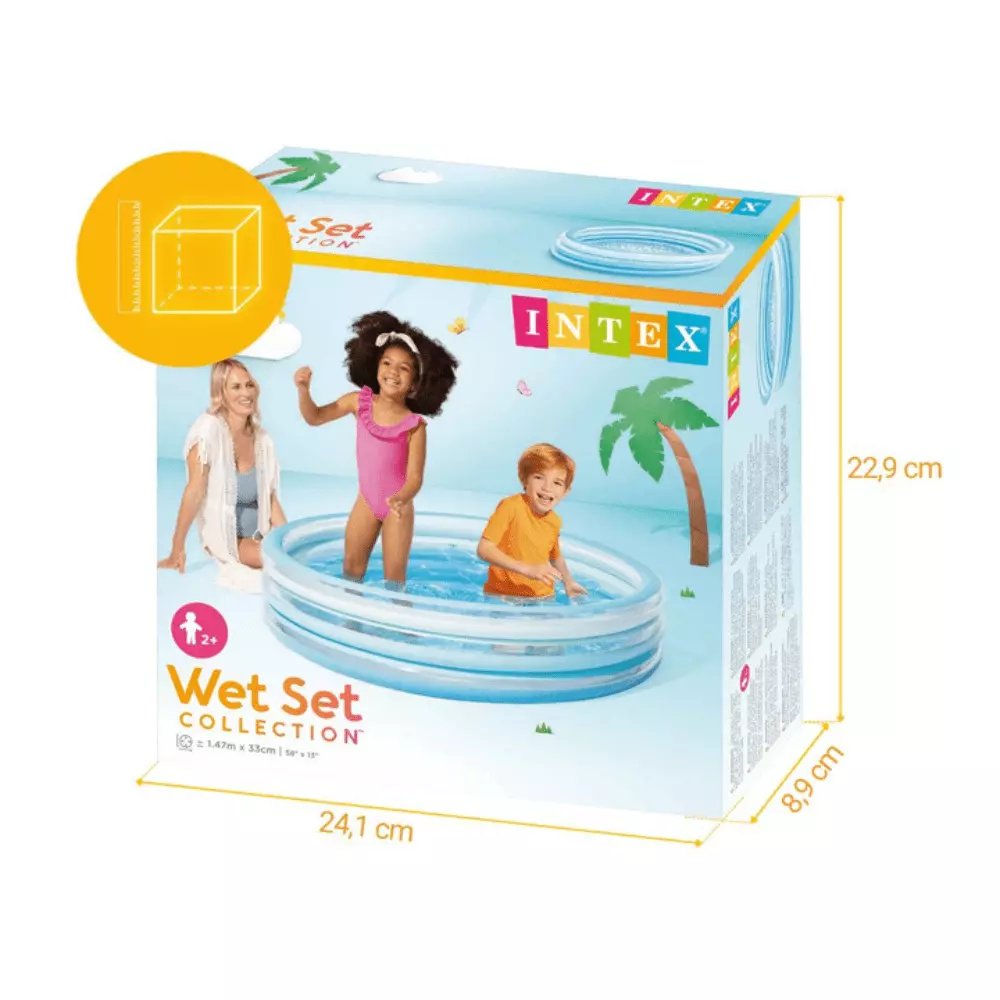 Piscina Intex, Azul Felicidad, 147 x 33cm