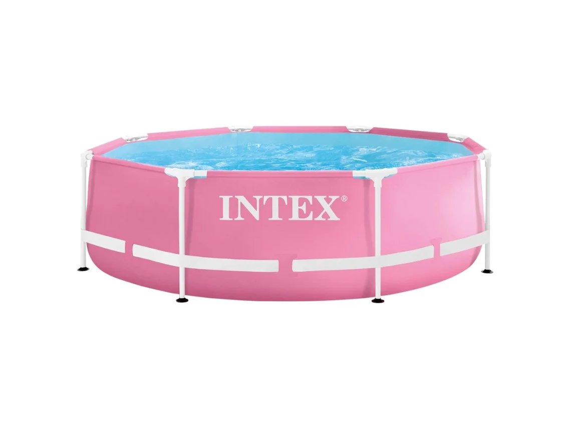PISCINA INTEX 2843L CON ESTRUCTURA COLOR ROSA - Imagen 2
