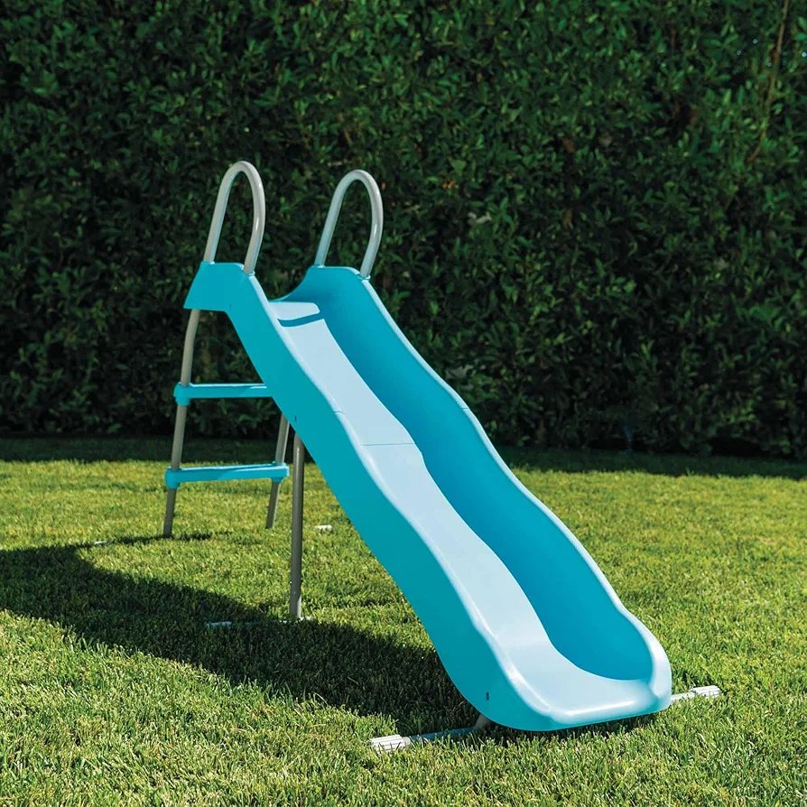 Intex 44106 – Tobogán infantil de jardín, acero y plástico, azul, 196 x 84 x 119 cm - Imagen 2