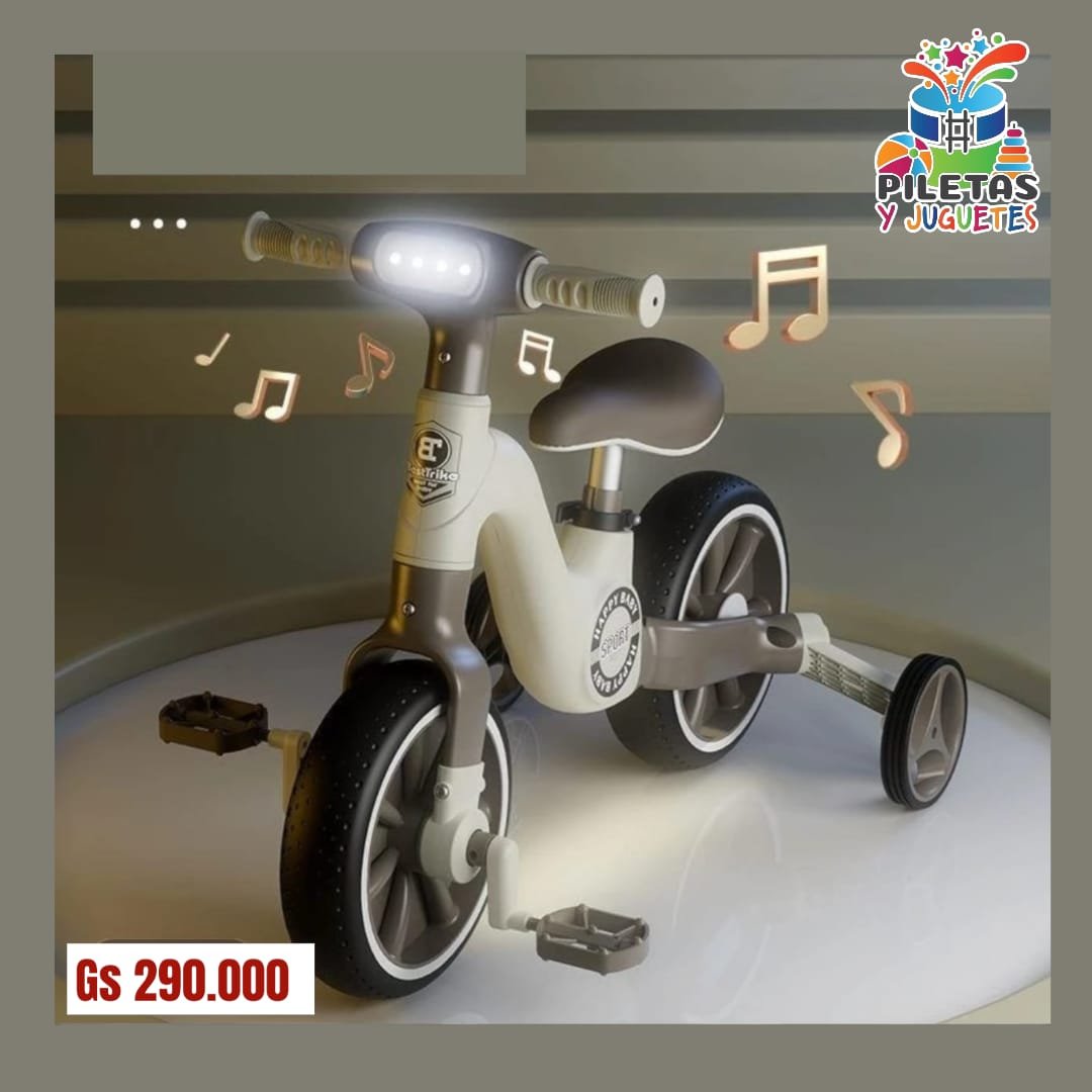 triciclo y bici de equilibrio 2en1