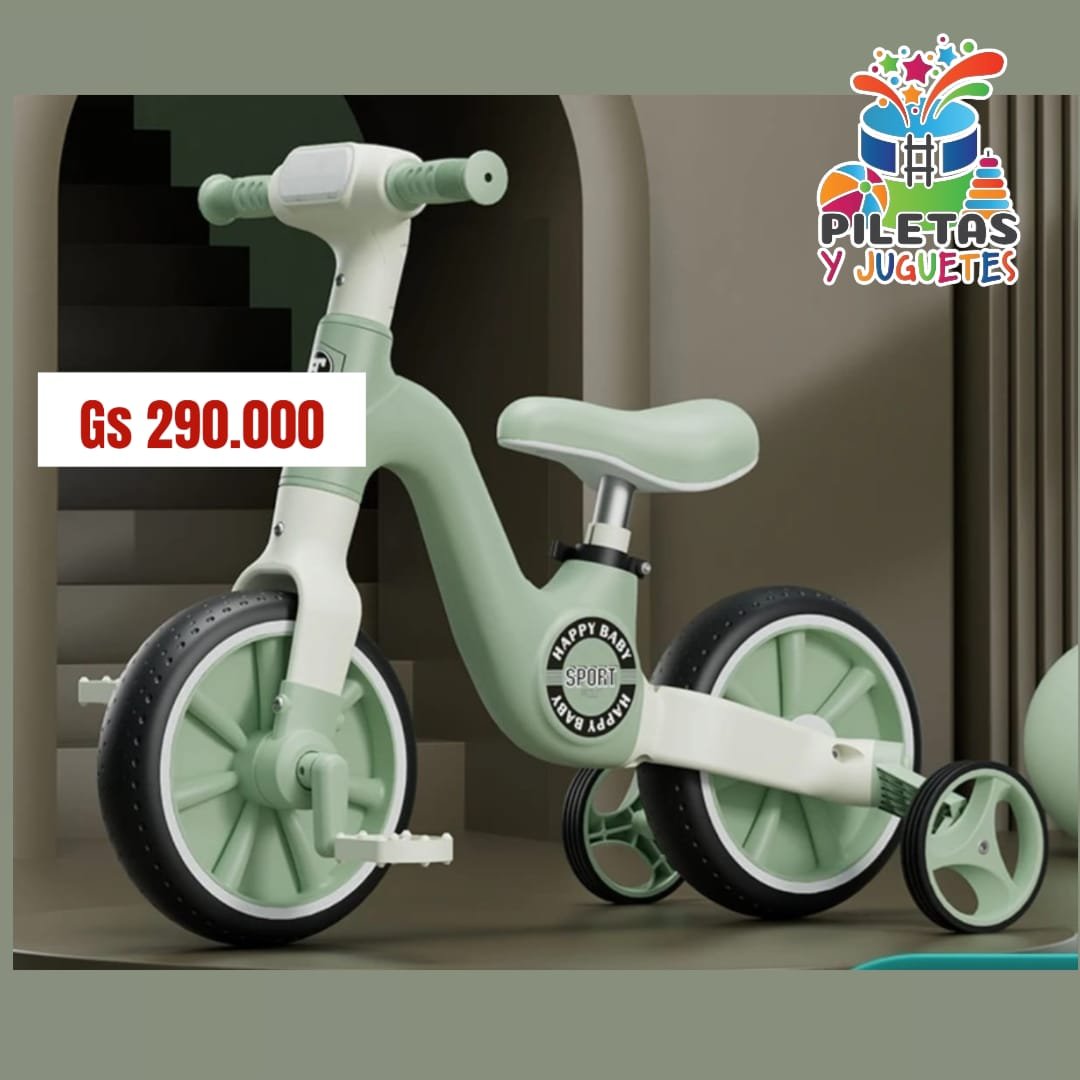triciclo y bici de equilibrio 2en1 - Imagen 2