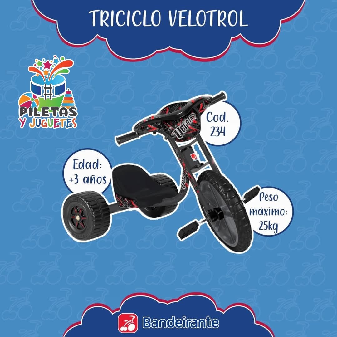 Triciclo Bandeirante Velotrol
