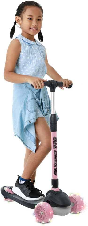 Skatenet Led Pro Plegable Bandeirante Rosa - Imagen 6