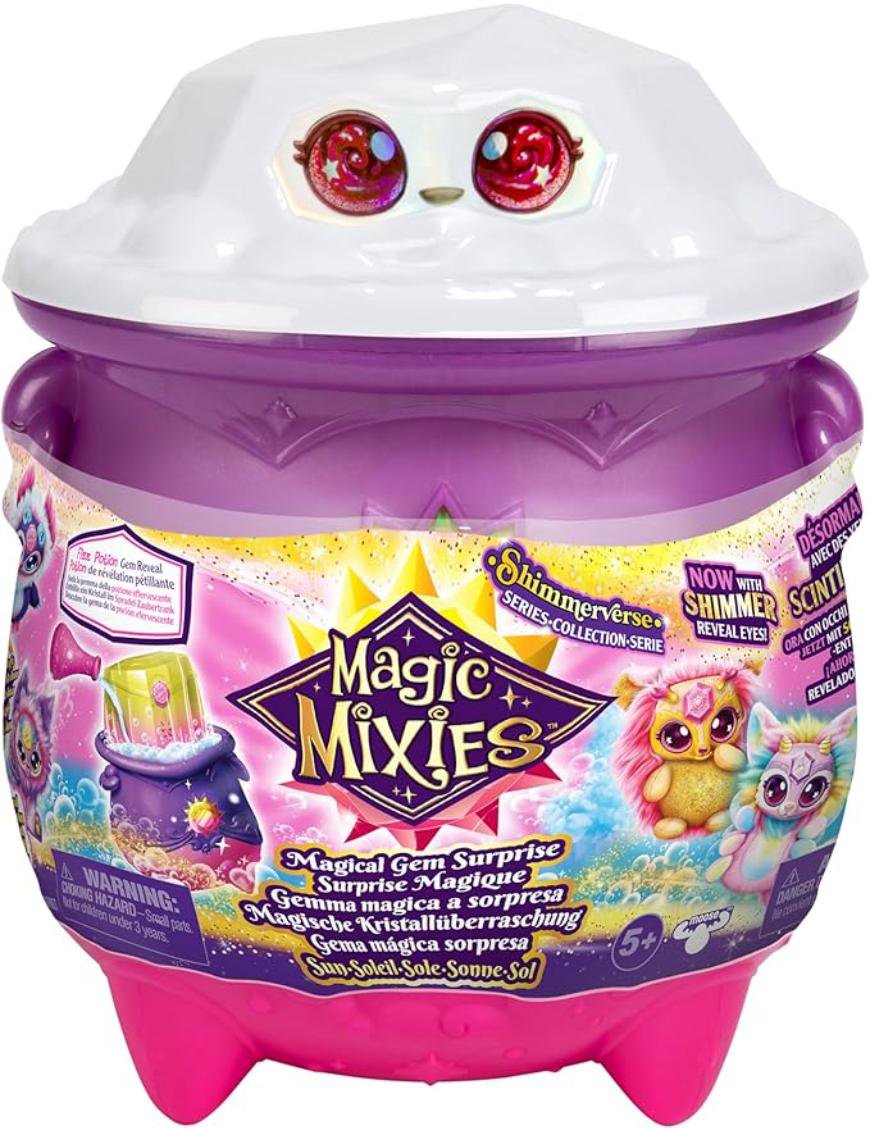 Magic Mixies Caldera Mediana Magical Gem Surprise Sun
¡Crea sorpresas mágicas con la Magic Mixies Caldera Mediana Magical Gem Surprise “Sun”! Este set permite a los niños mezclar ingredientes para hacer aparecer gemas brillantes. Perfecto para fomentar la creatividad y la magia, ofrece horas de diversión con resultados sorprendentes. ¡Ideal para coleccionar!
