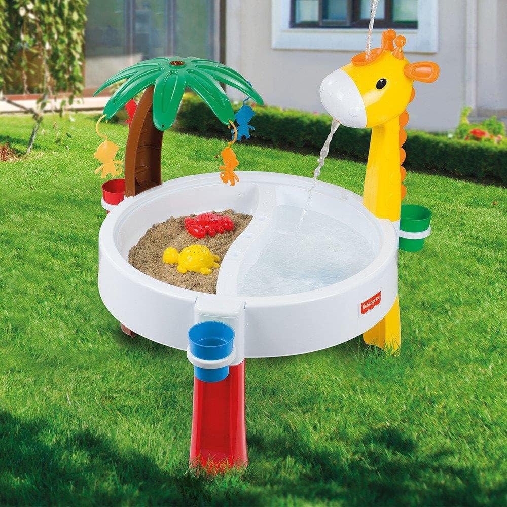 Dolu Fisher-Price - Mesa de actividades de agua y arena para niños, juguete de actividad física para interiores y exteriores, características separadas para juegos de agua y arena, adecuada para niños - Imagen 2